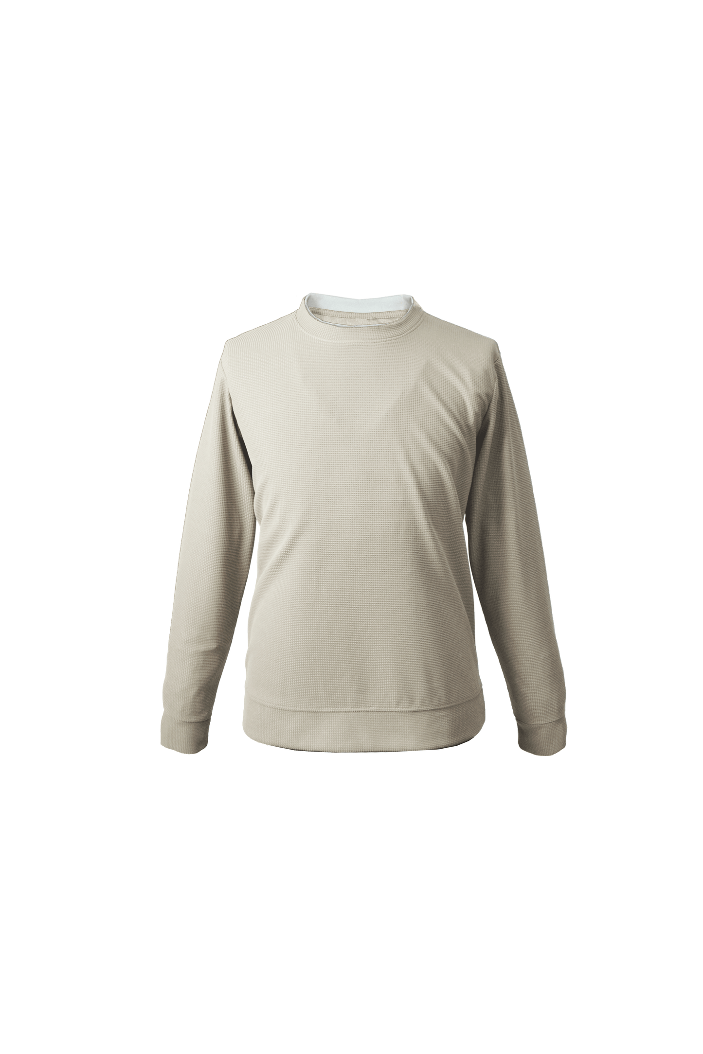 1002 Waffle Crew Knit Top