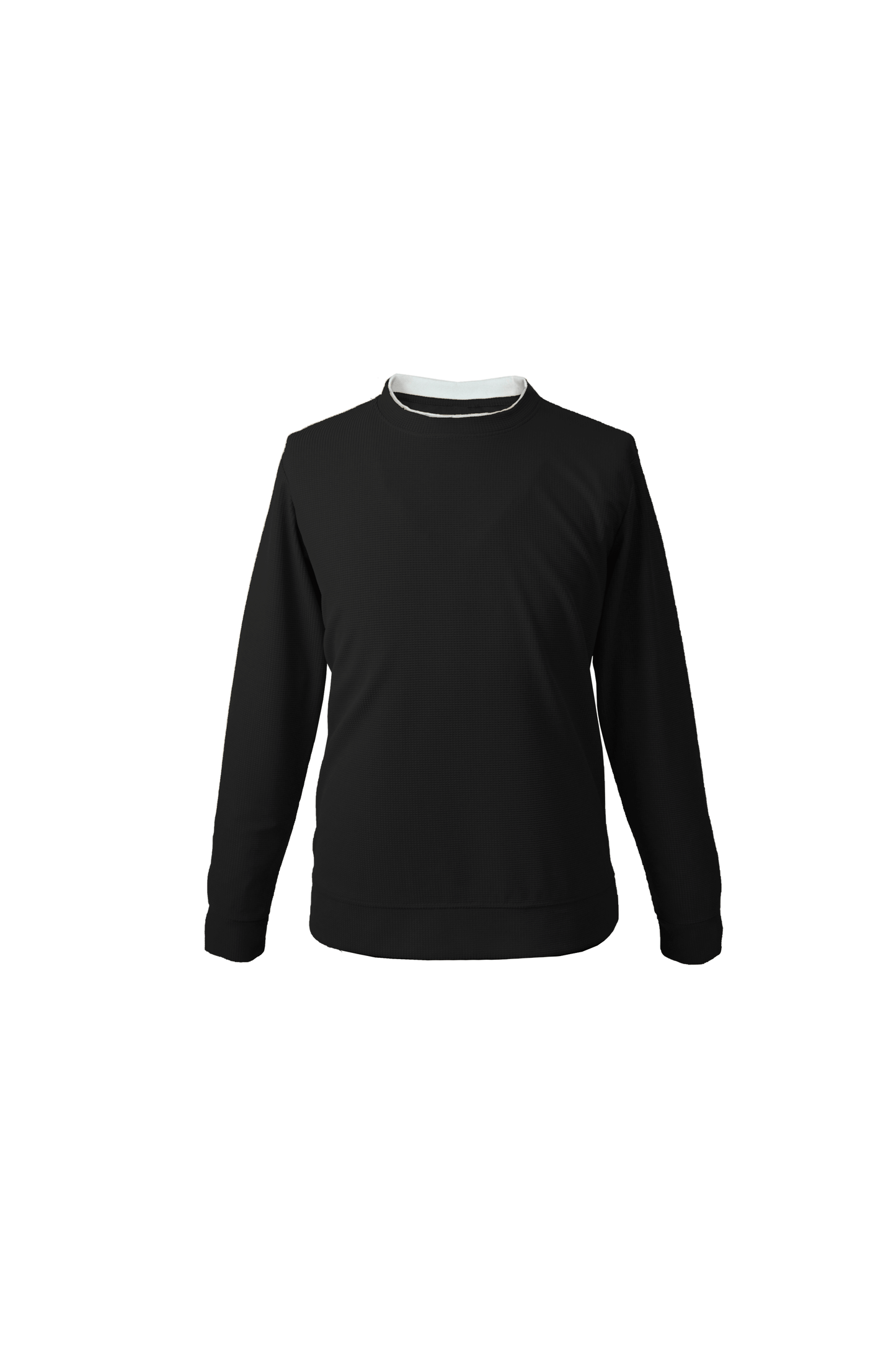 1002 Waffle Crew Knit Top