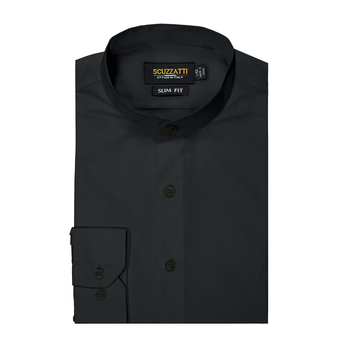 Cory Mandarin Collar Long Sleeve Shirt