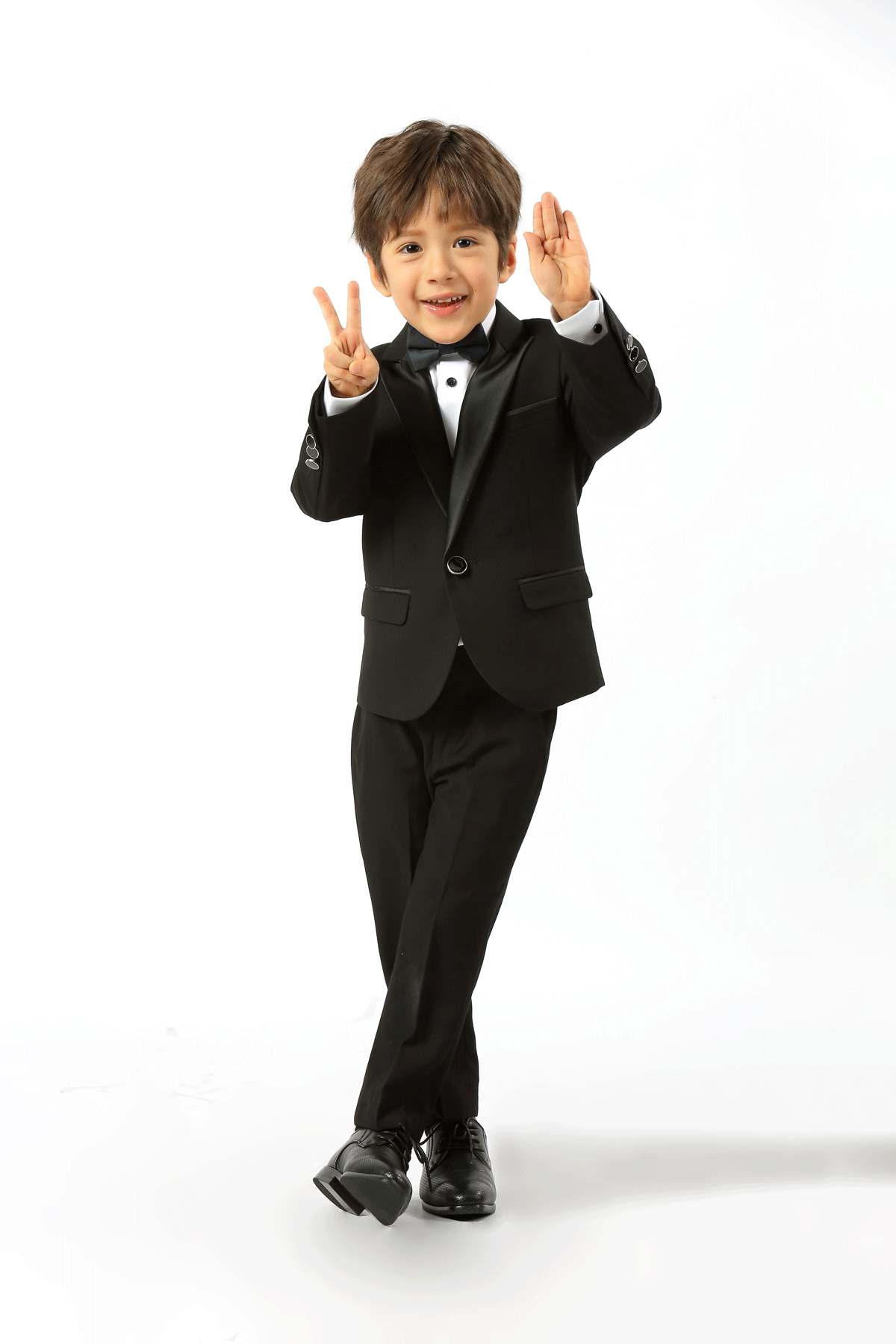 Edward Pin Dot Fine Texture Satin Boys Suit