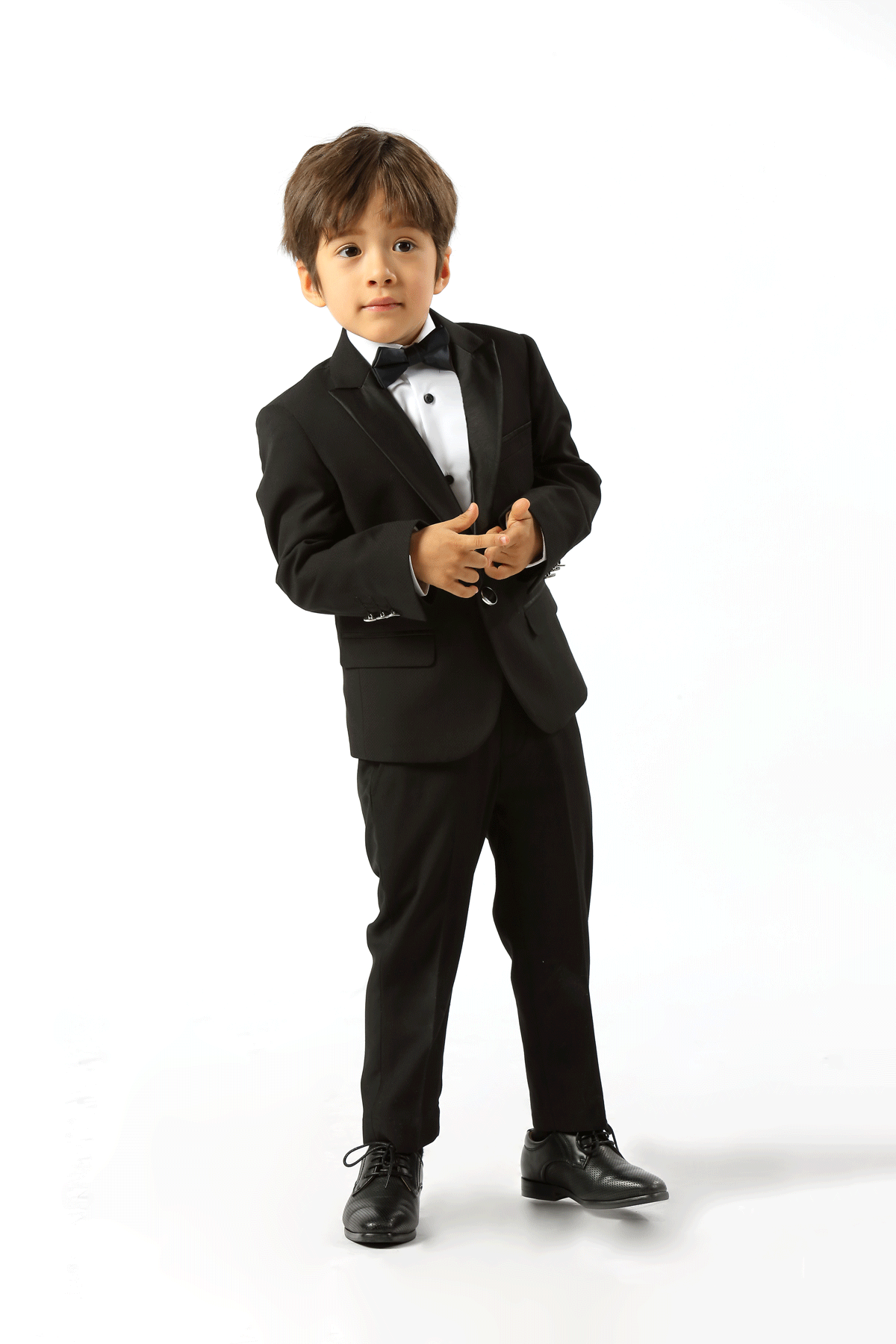 Edward Pin Dot Fine Texture Satin Boys Suit