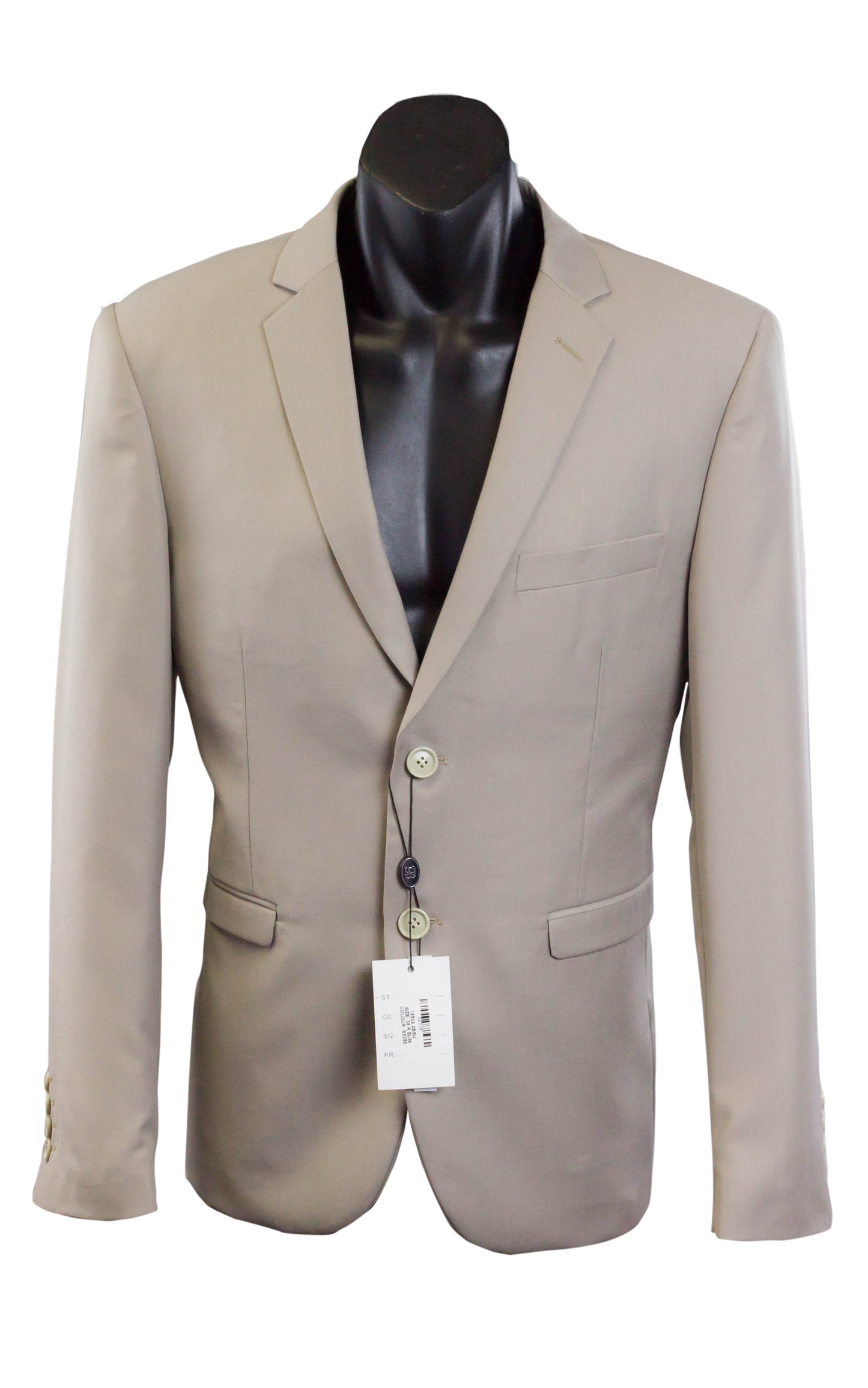 Zac Fine Twill Plain Beige Suit