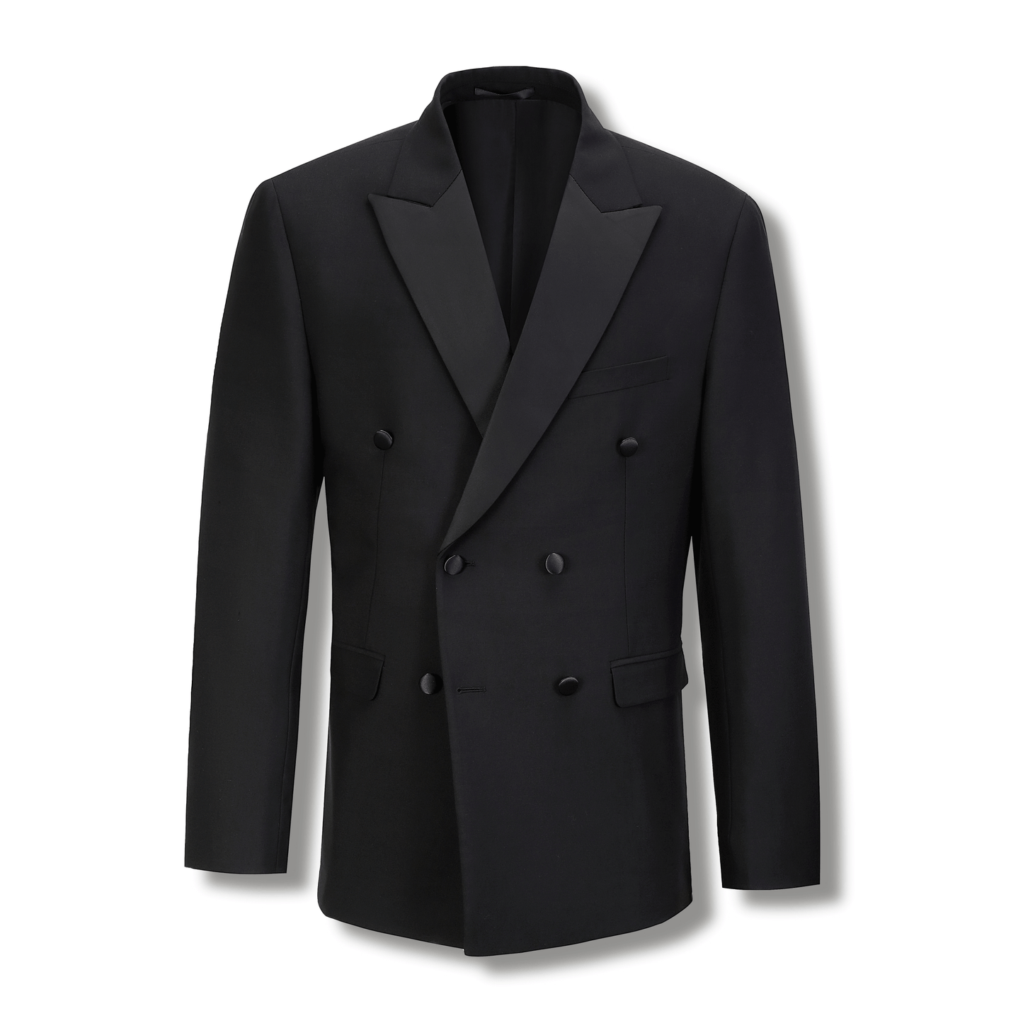 Arlo Double Breasted with Satin Lapel Suit
