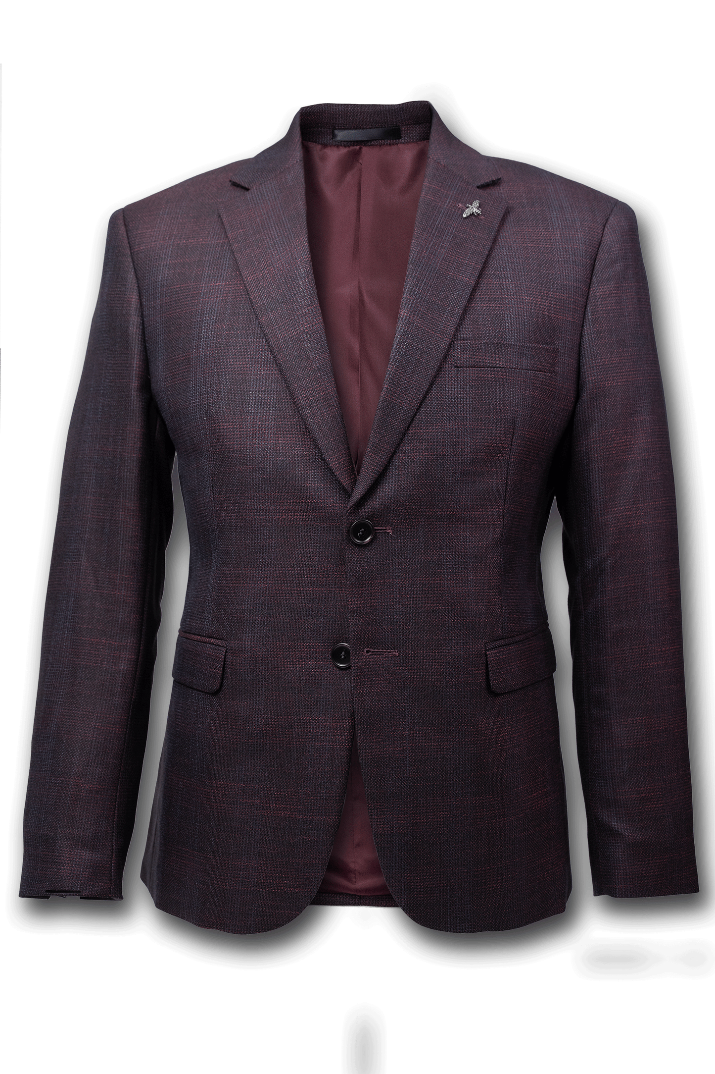 Harper Textured Check Suit