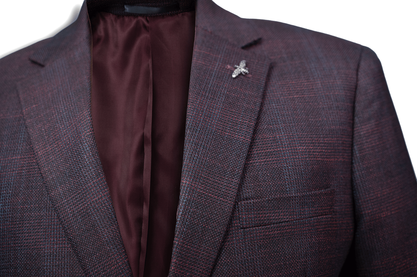 Harper Textured Check Suit