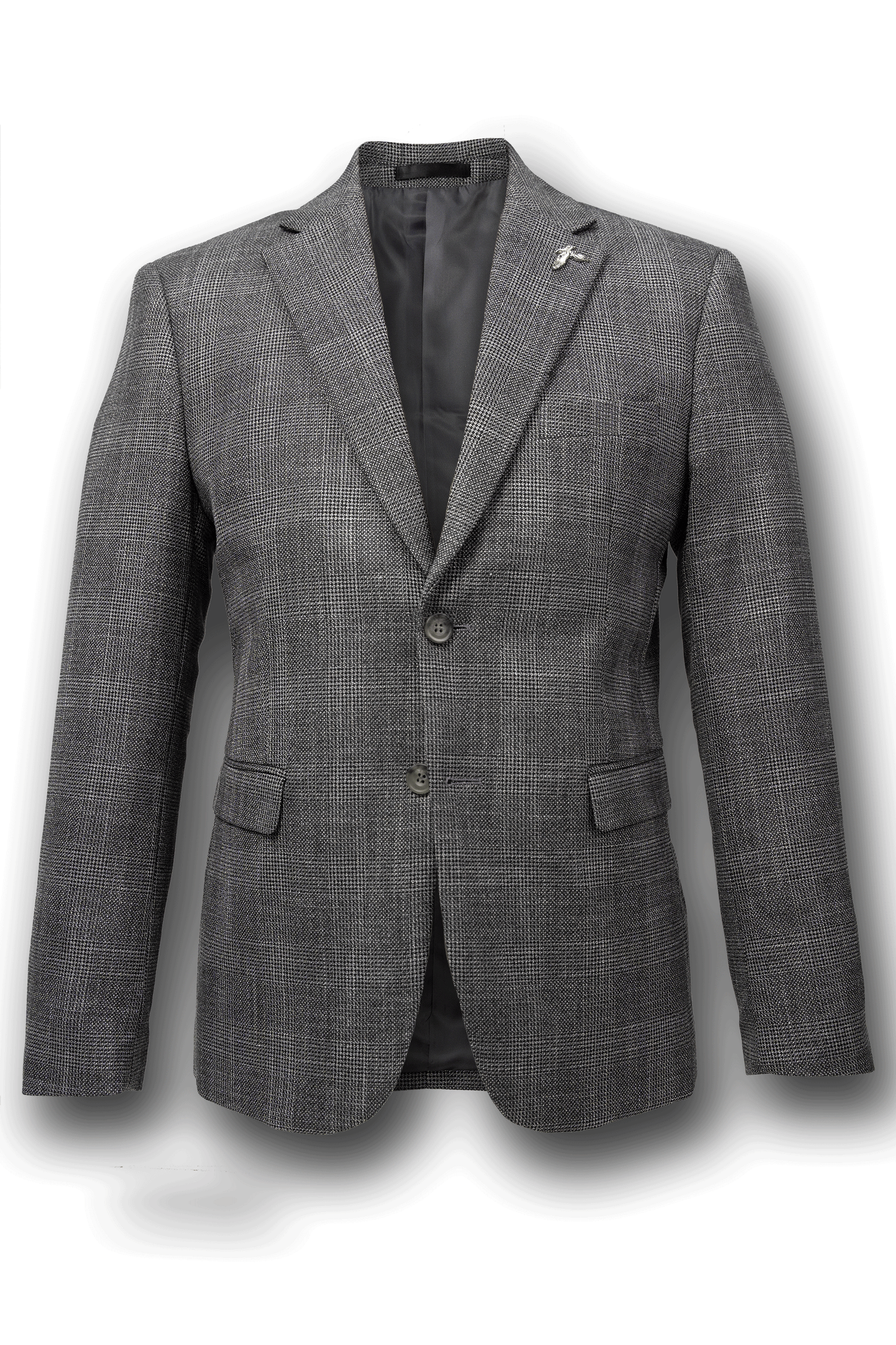 Harper Textured Check Suit