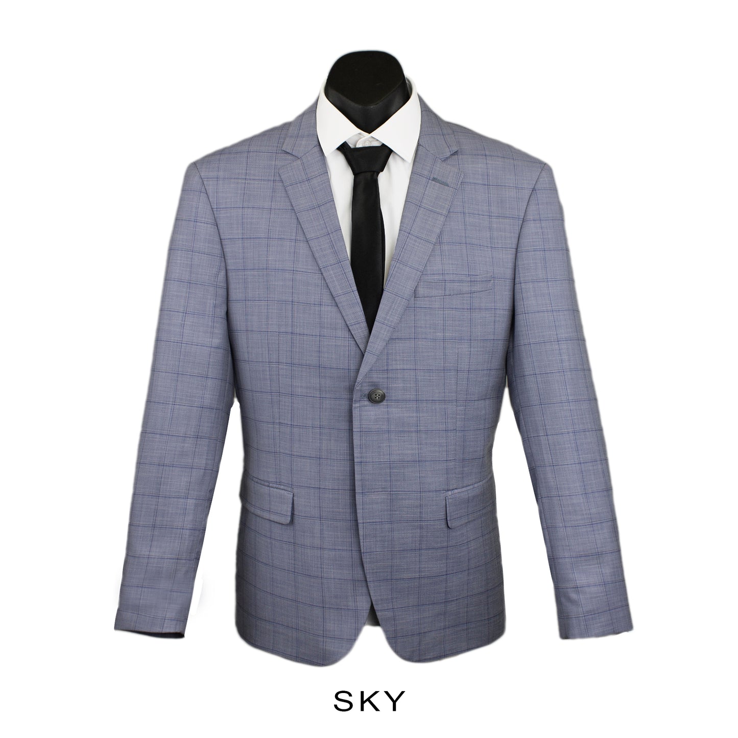 George Windowpane Check Suit
