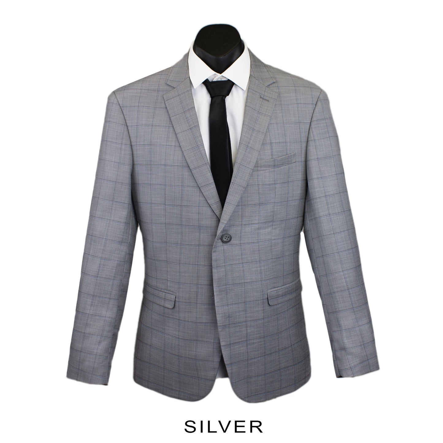 George Windowpane Check Suit