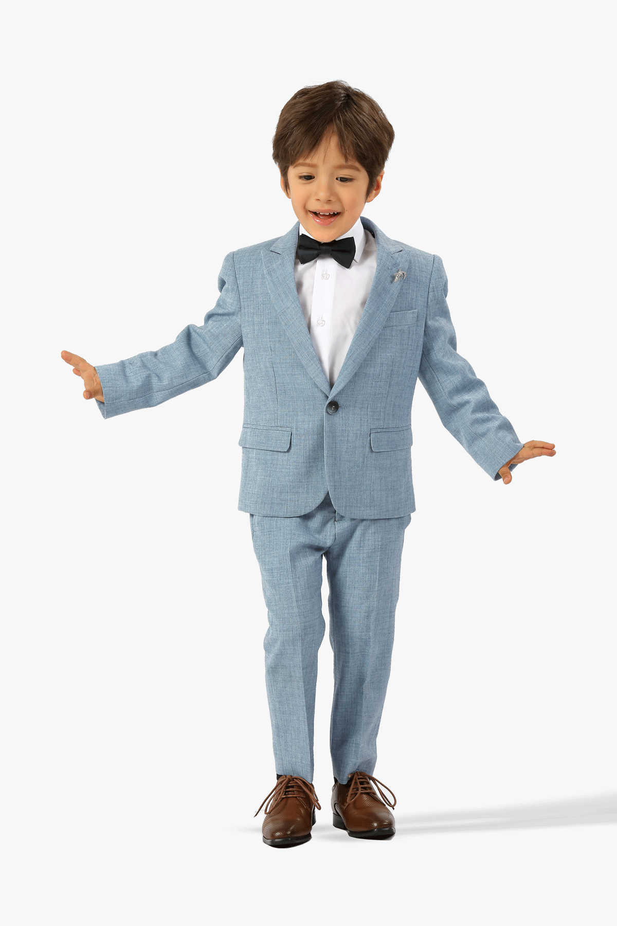 Stallone Plain Weave Stretch Boys Suit