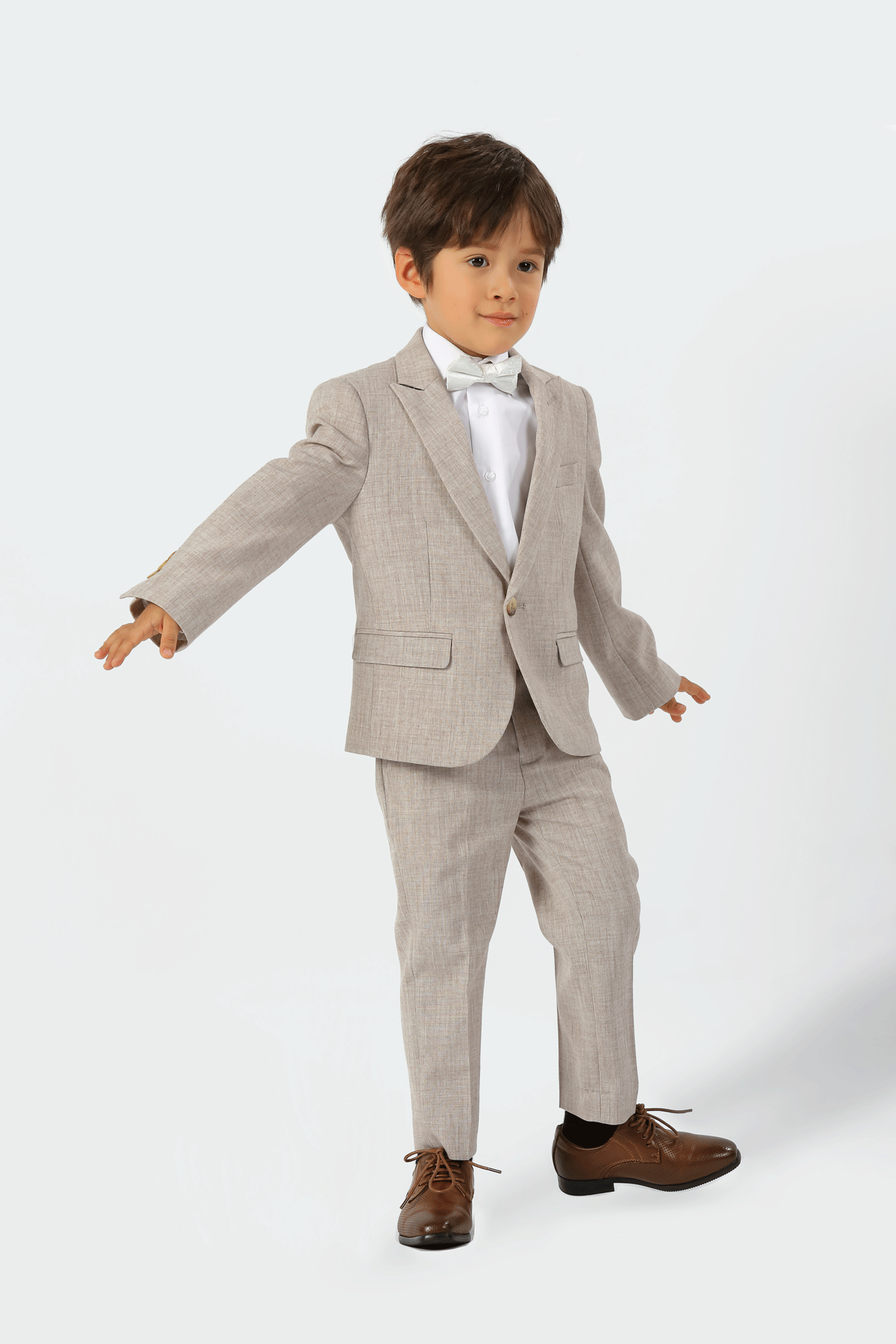 Stallone Plain Weave Stretch Boys Suit