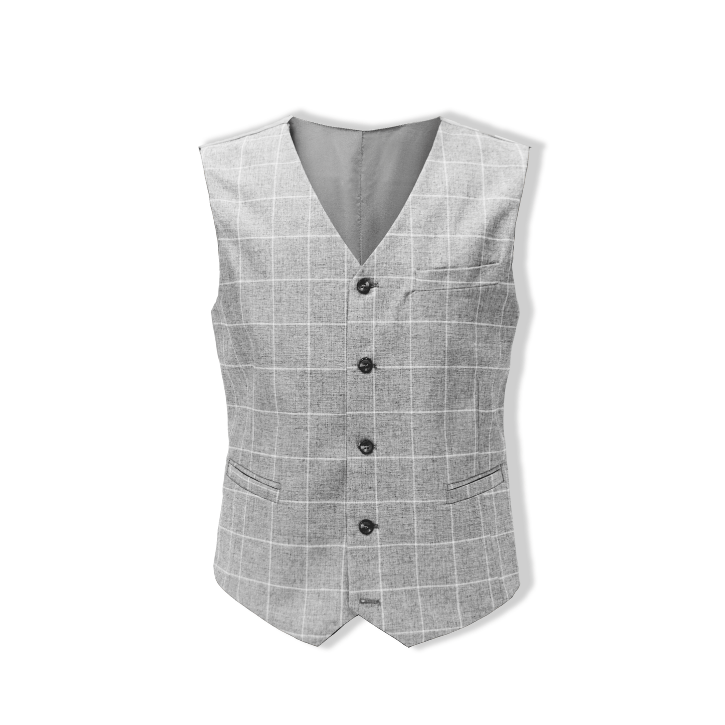 Wyatt Windowpane Check Vest