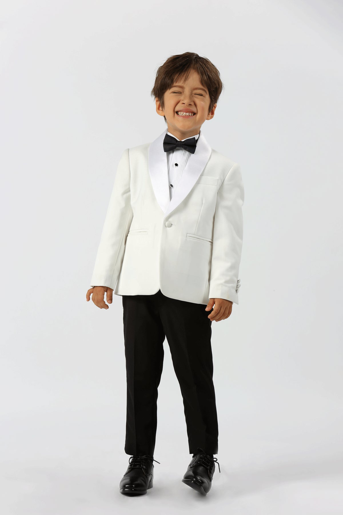 Anthony Fine Twill Plain W2 Boys Ivory Jacket