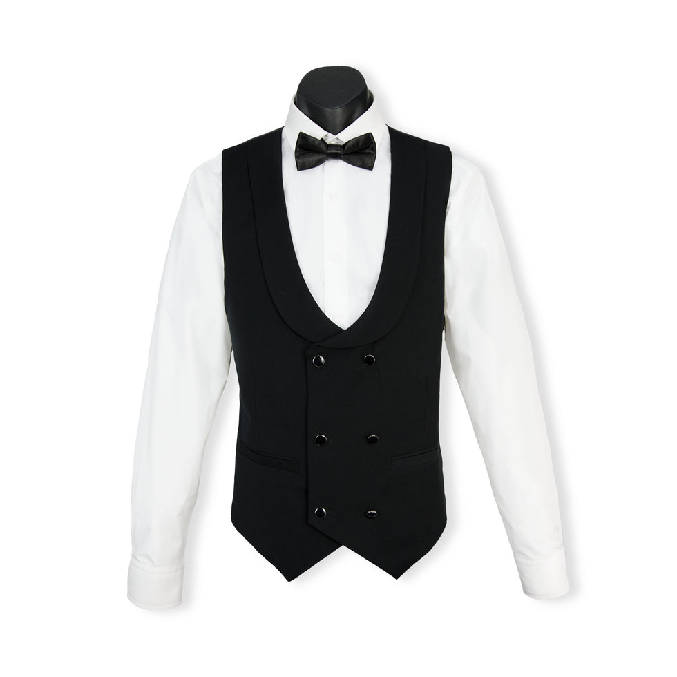 Edward Pin Dot Fine Texture Vest