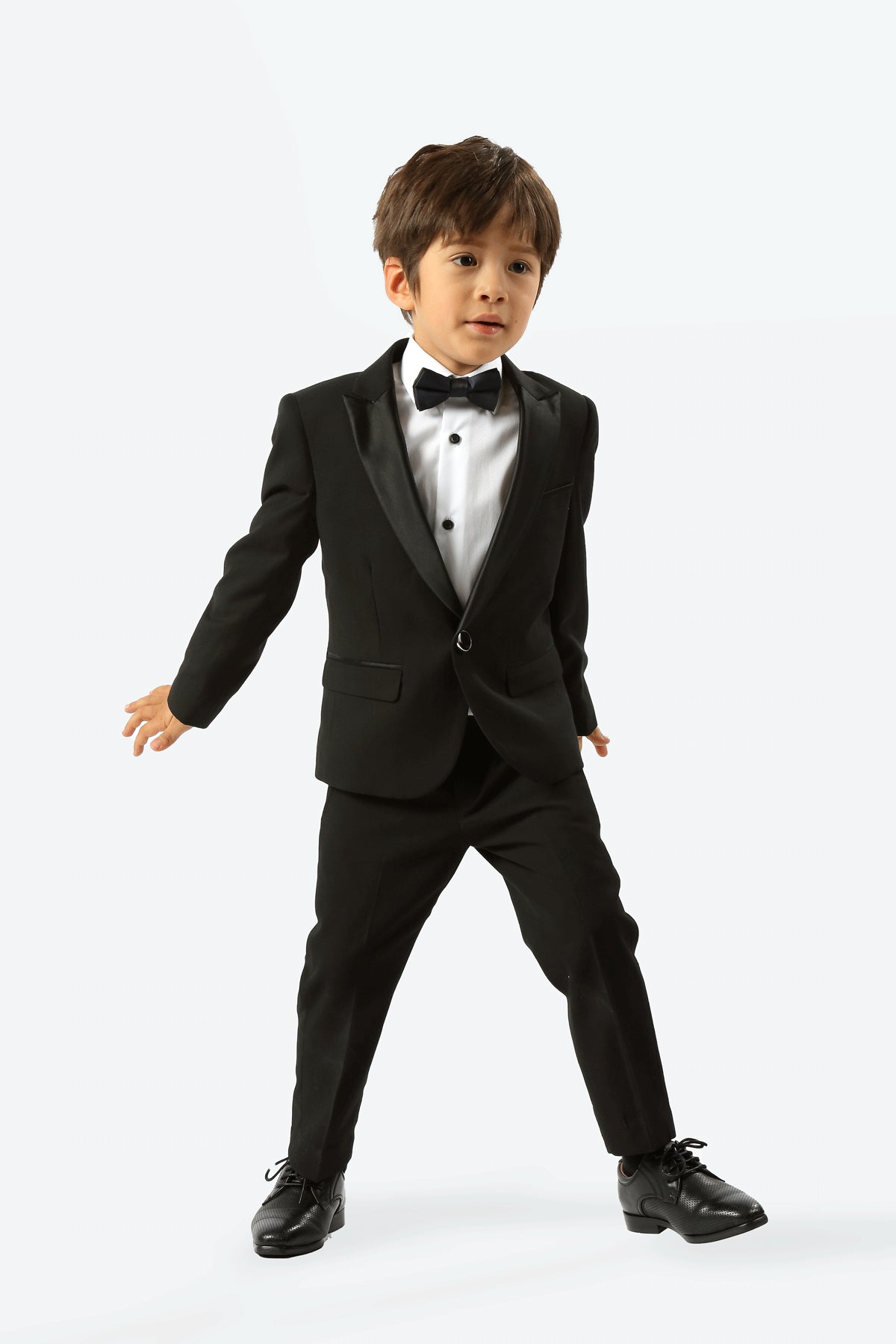 Edward Pin Dot Fine Texture Satin Boys Suit