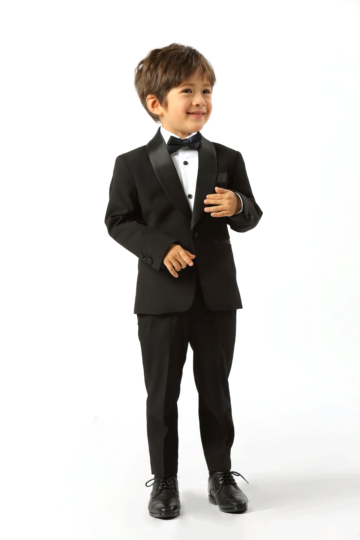 Heston Fine Twill Plain Shawl Lapel Boys Jacket