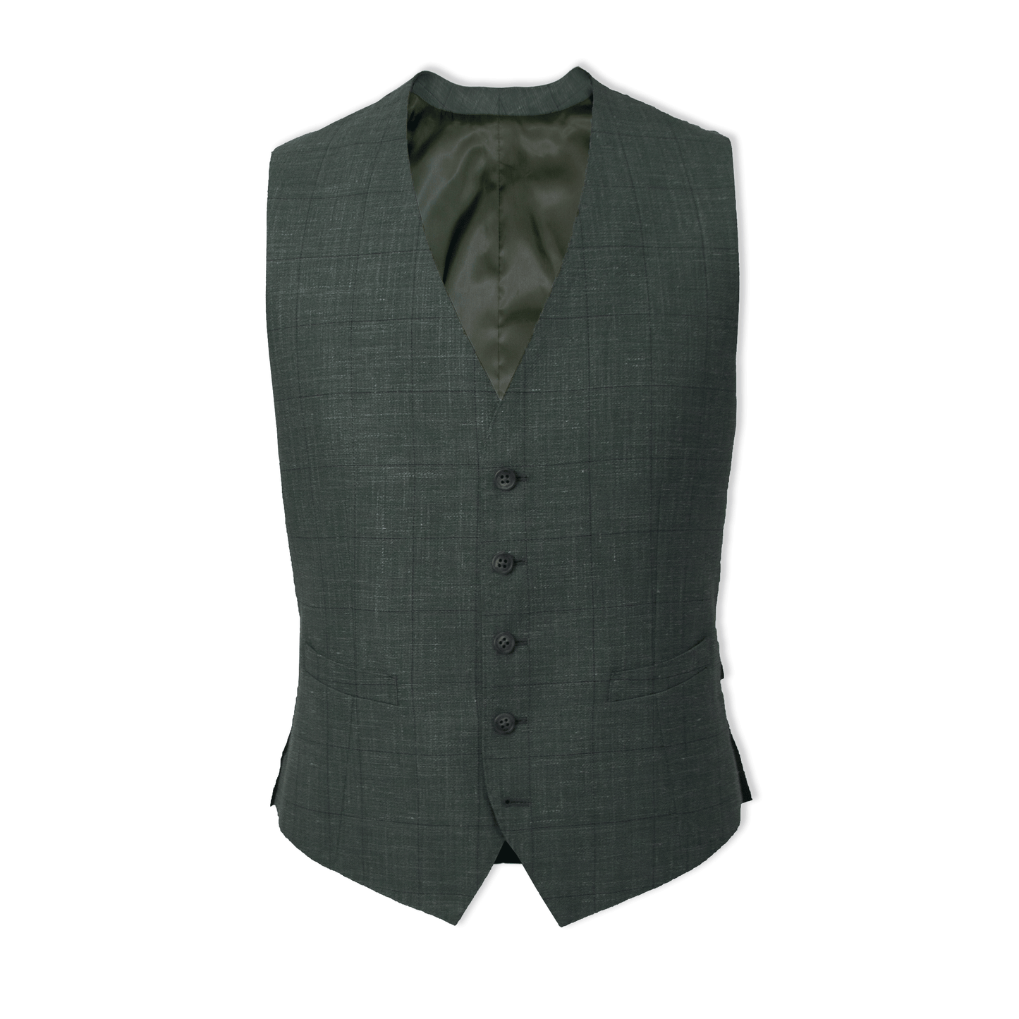 63227 Wool Linen 5B Vest - GZ