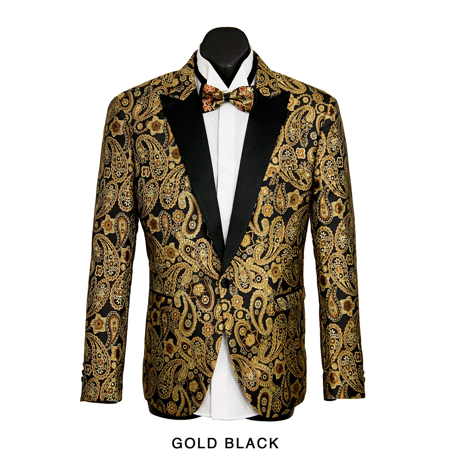 Dallas Brocade 1 Button with Satin Lapel Boys Jacket
