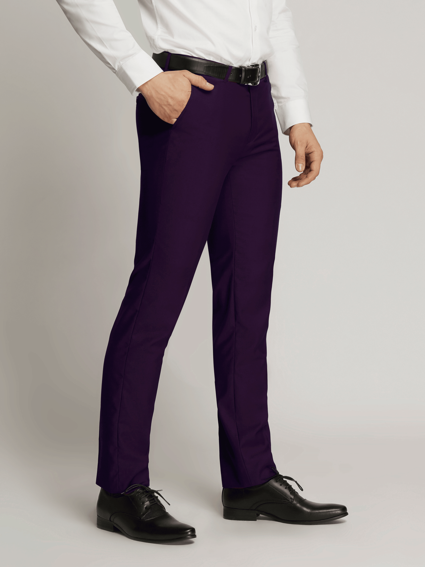 Harry Super Fine Twill Plain Flatfront Trousers