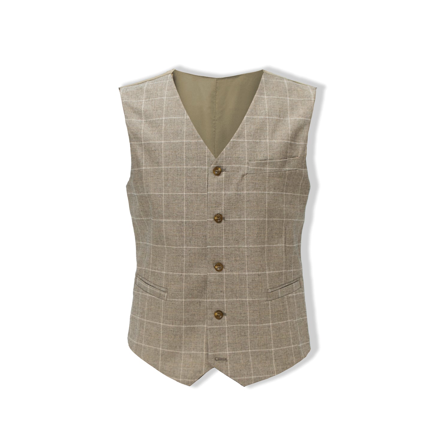 Wyatt Windowpane Check Vest