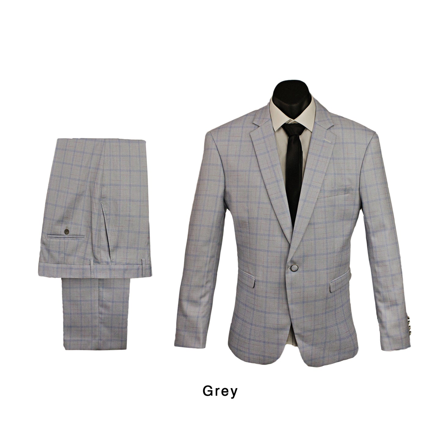 Langcaster Windowpane Check Suit