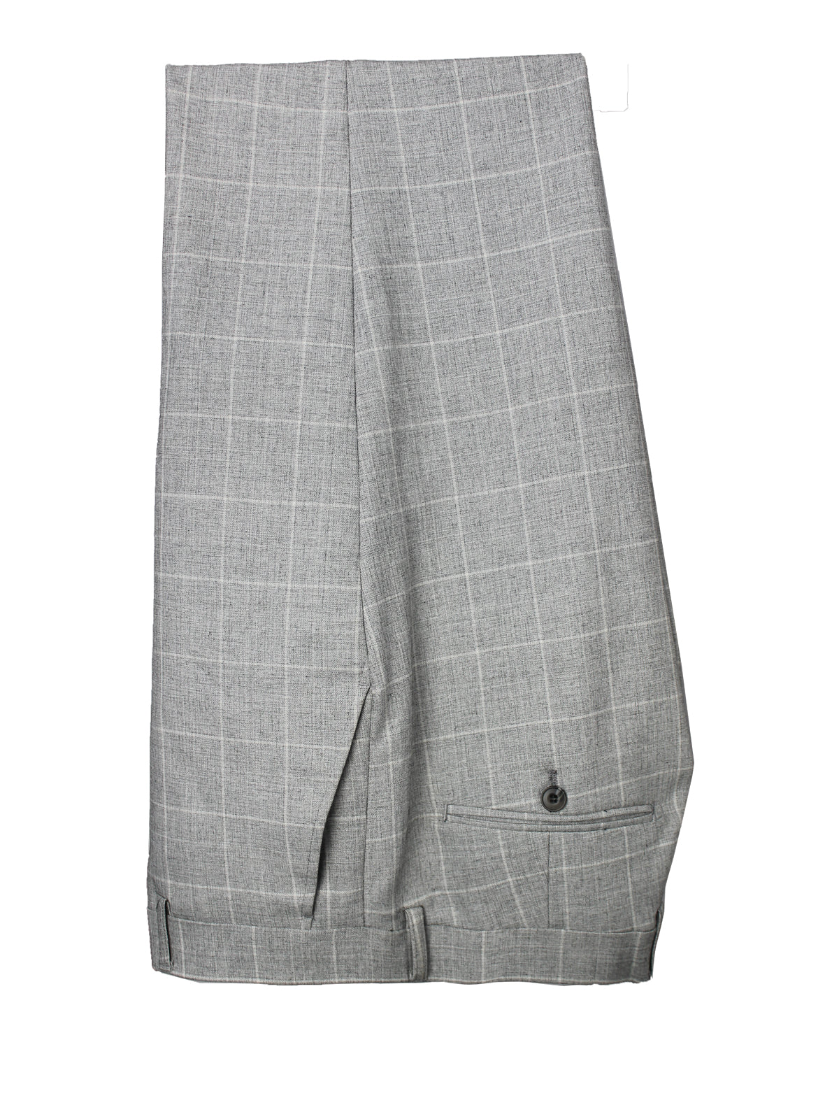 Wyatt Windowpane Check Flatfront Trousers