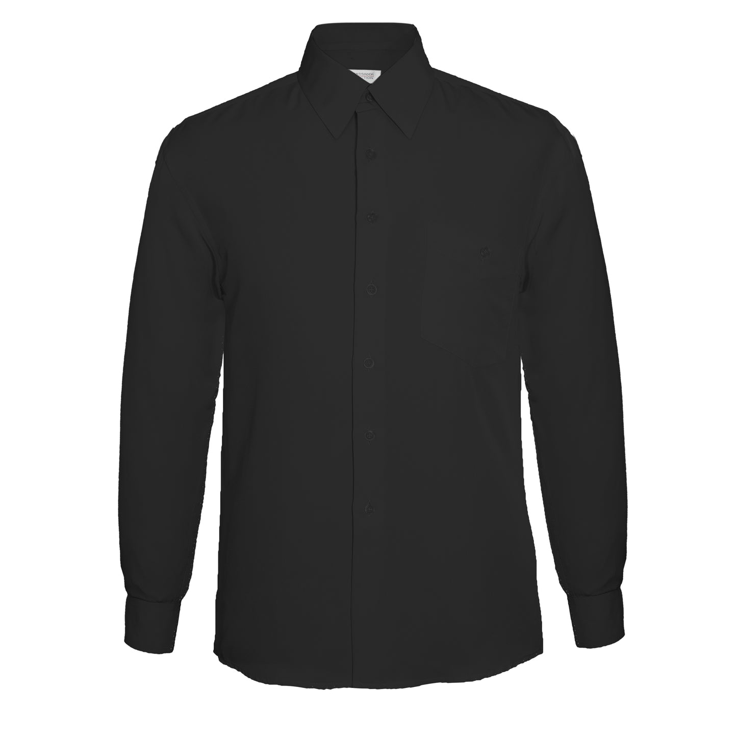 Vegas Boys Fine Peach Finish Microfibre Shirt - Black