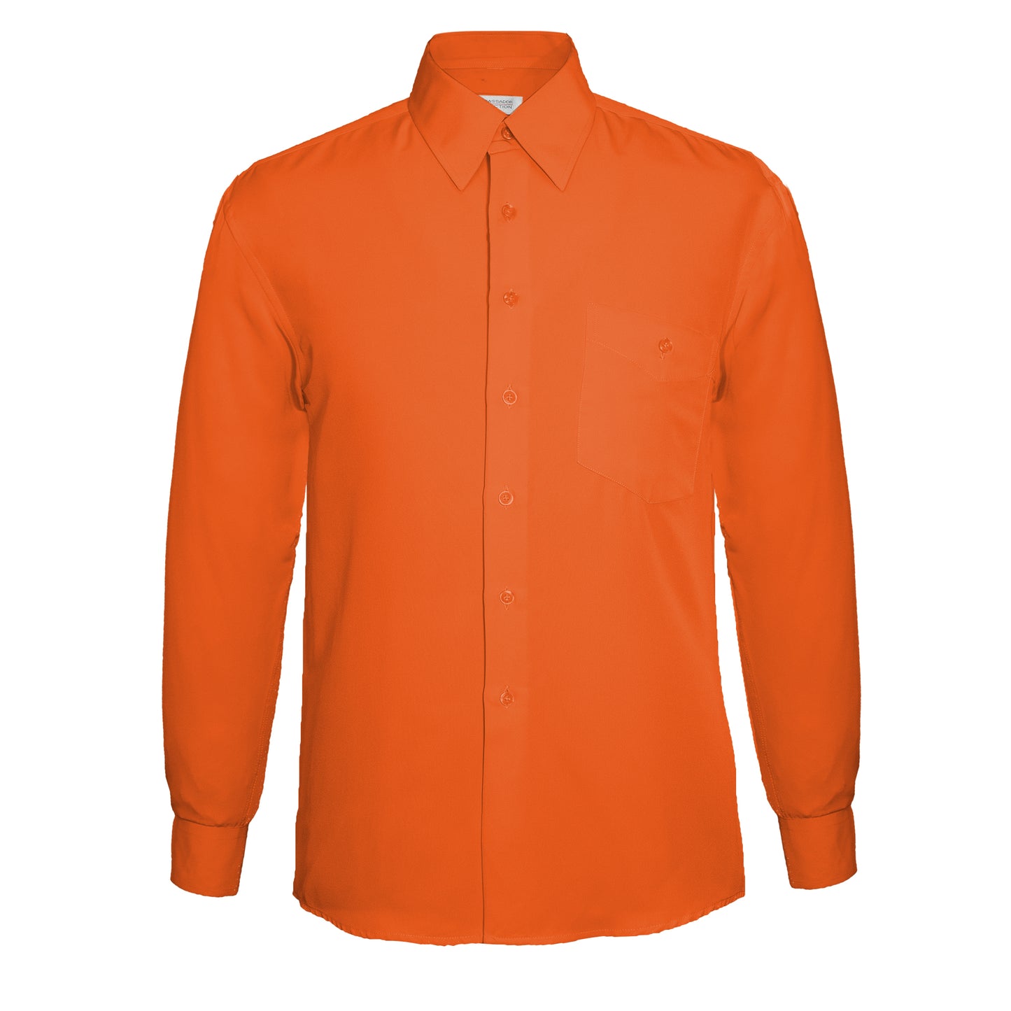 Vegas Boys Fine Peach Finish Microfibre Shirt - Orange
