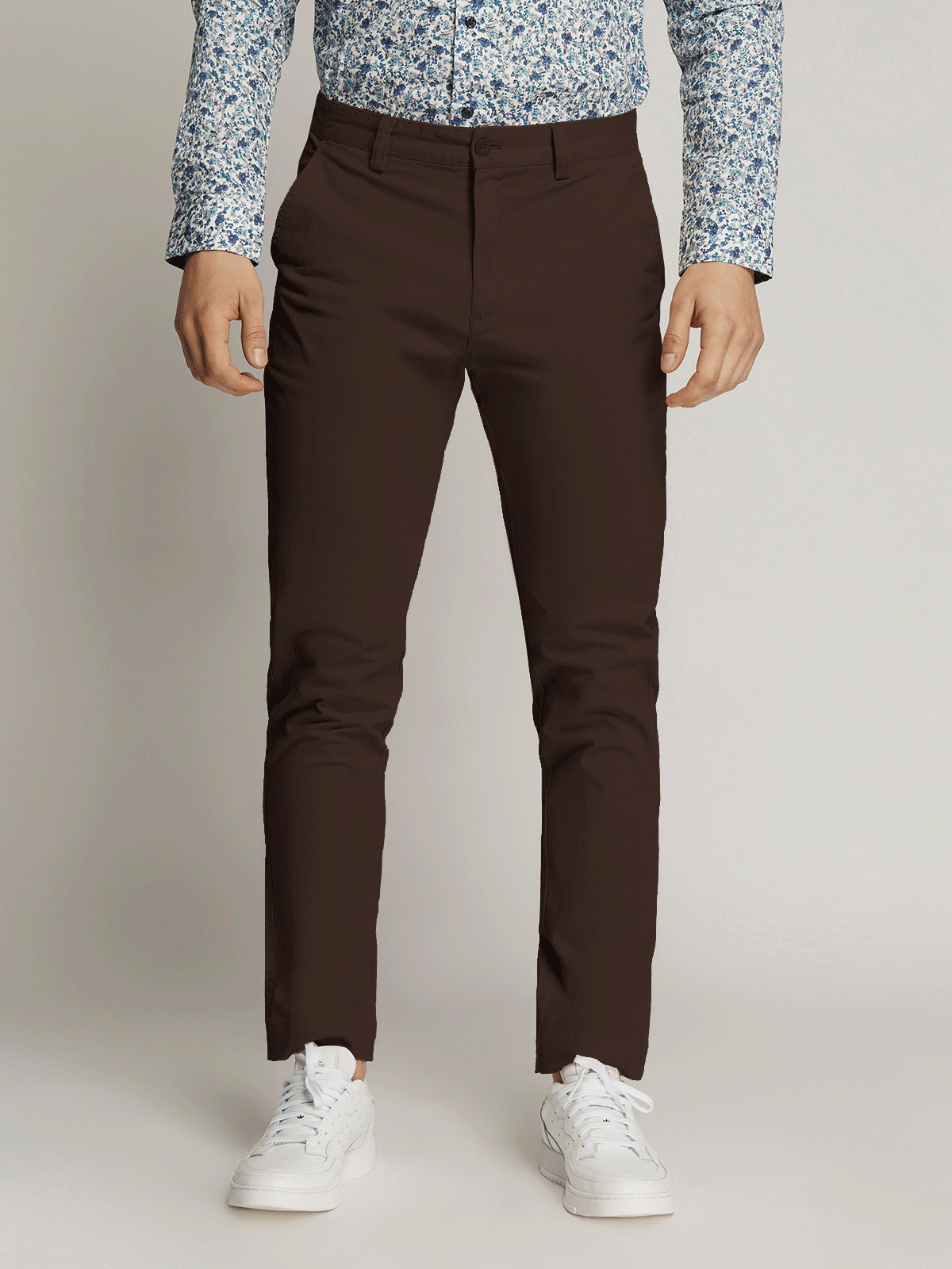 Ledger Peach Finish Fine Cotton Slim Fit Chino