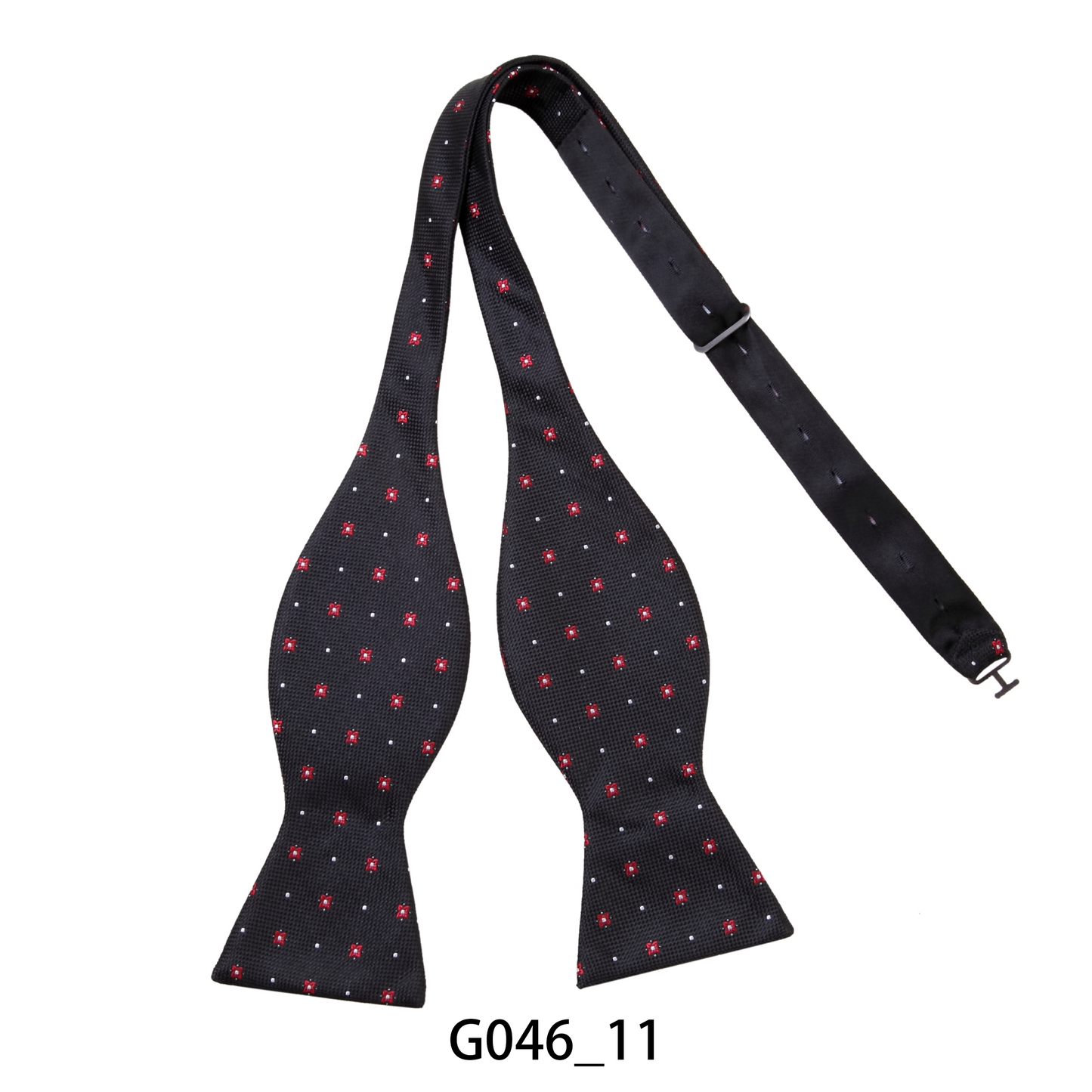 Flower Dotted Self Tie Bow Tie