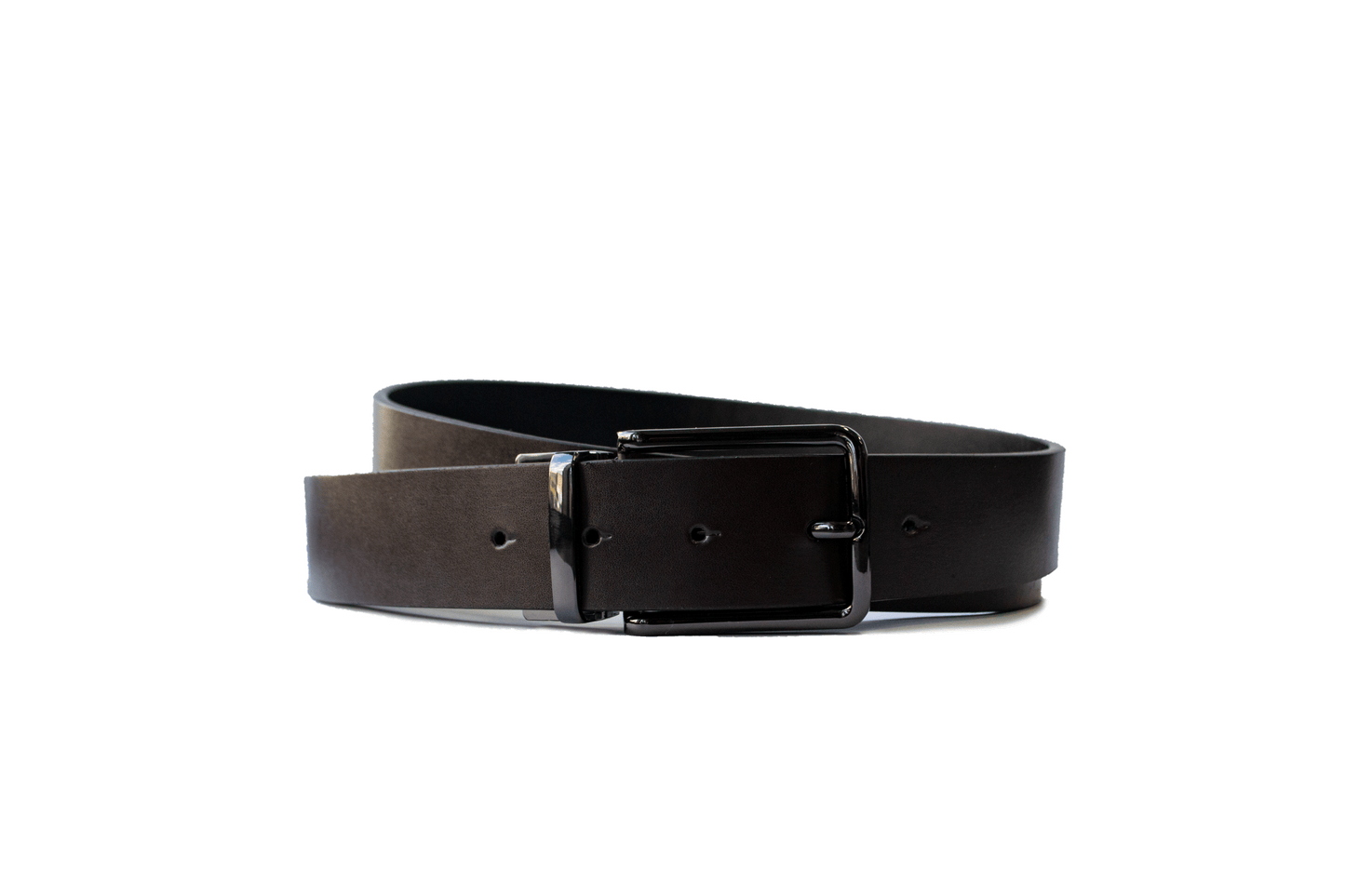 2 Buckle Belt in Box Set - Black Box