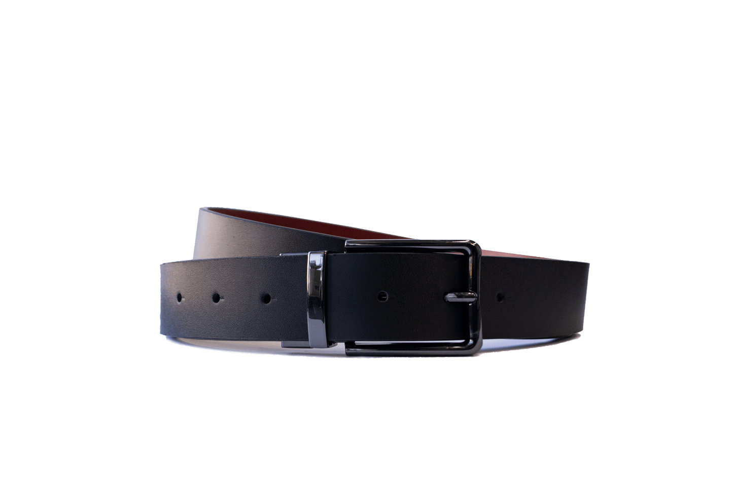 2 Buckle Belt in Box Set - Black Box
