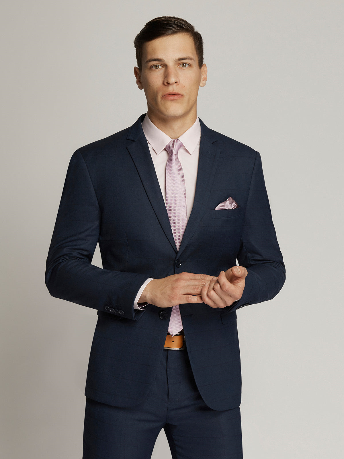 Tommy Windowpane Check Wool Blend Suit