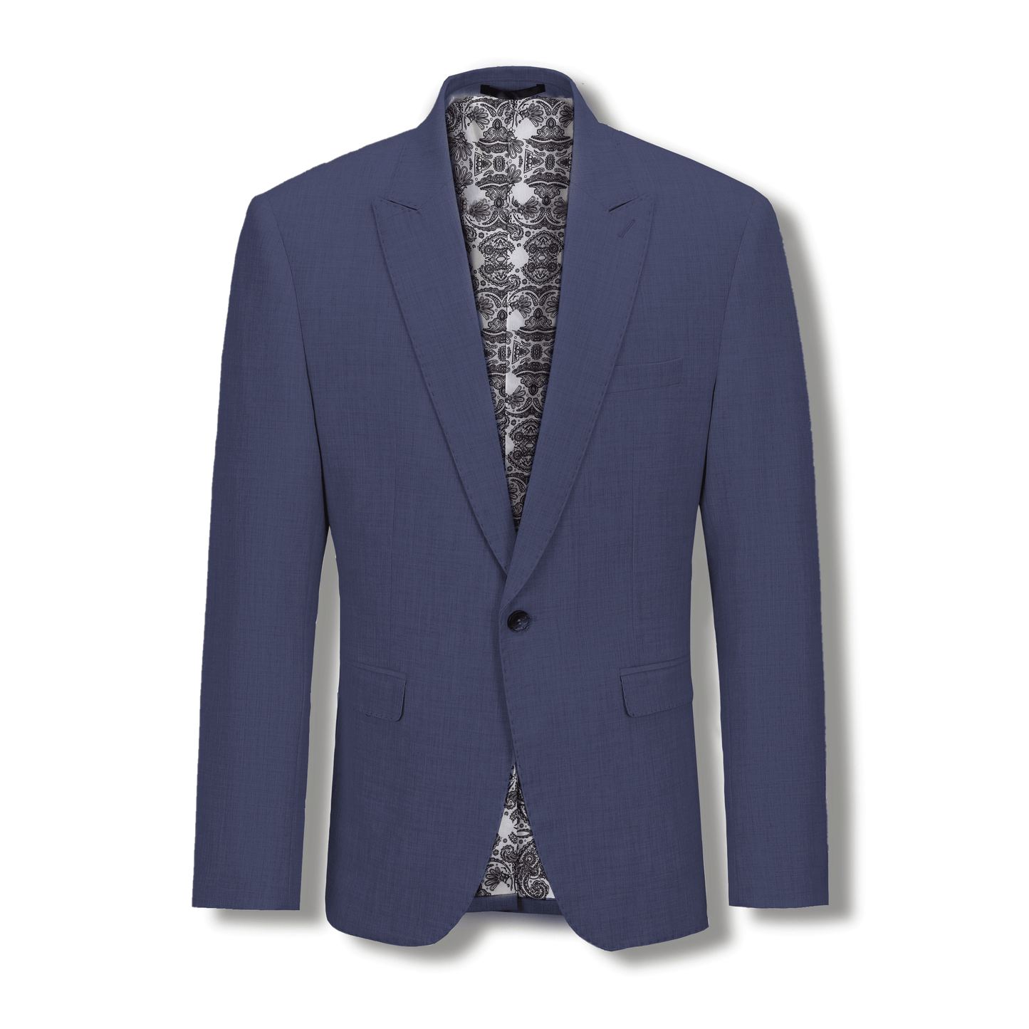 Stallone Plain Weave Stretch Suit - Navy