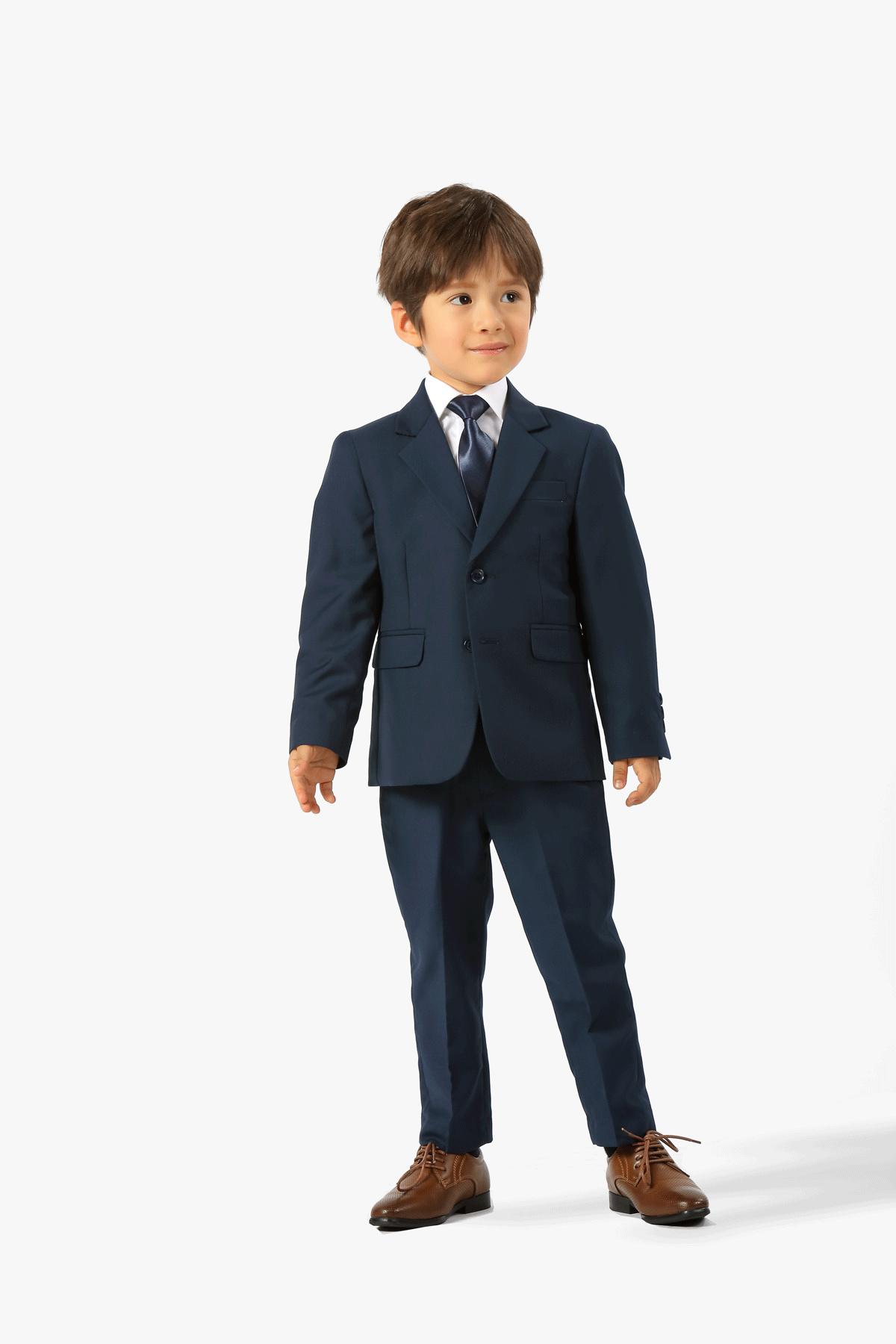James Fine Twill Plain Boys Suit