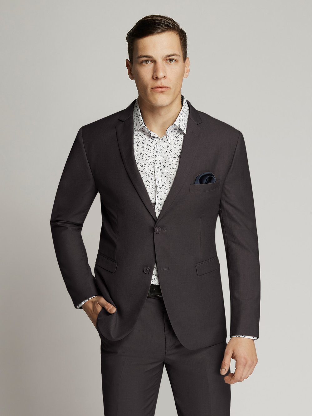 James Fine Twill Plain Suit