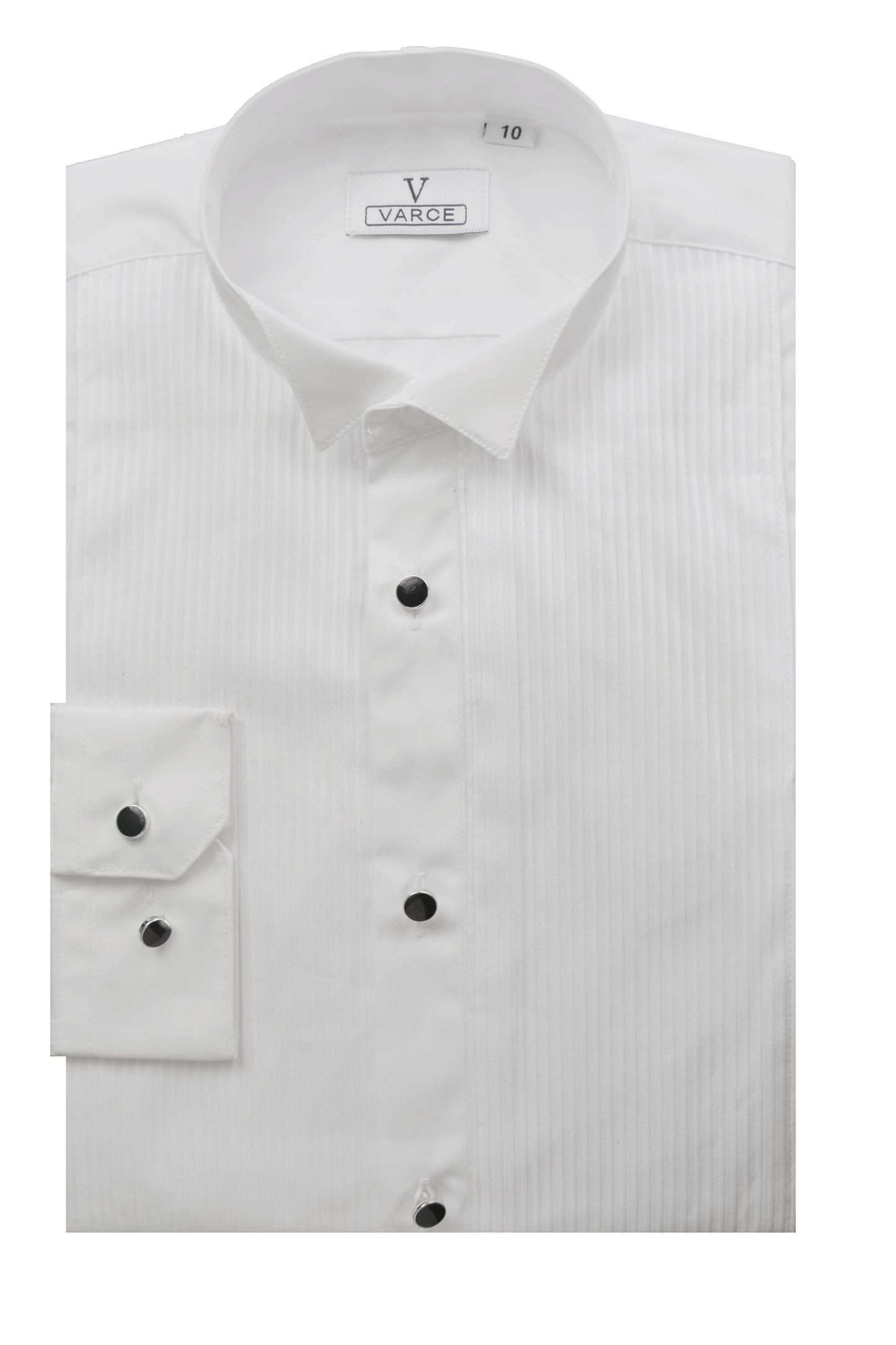 York Boys Wing Collar Poplin Long Sleeve Dinner Shirt