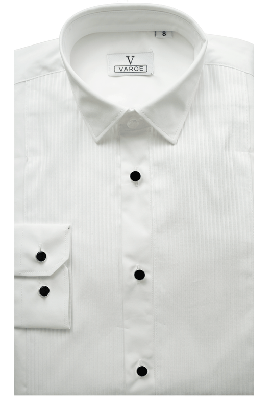 Jasper Boys poplin Long Sleeve Dinner Shirt-Regular Collar