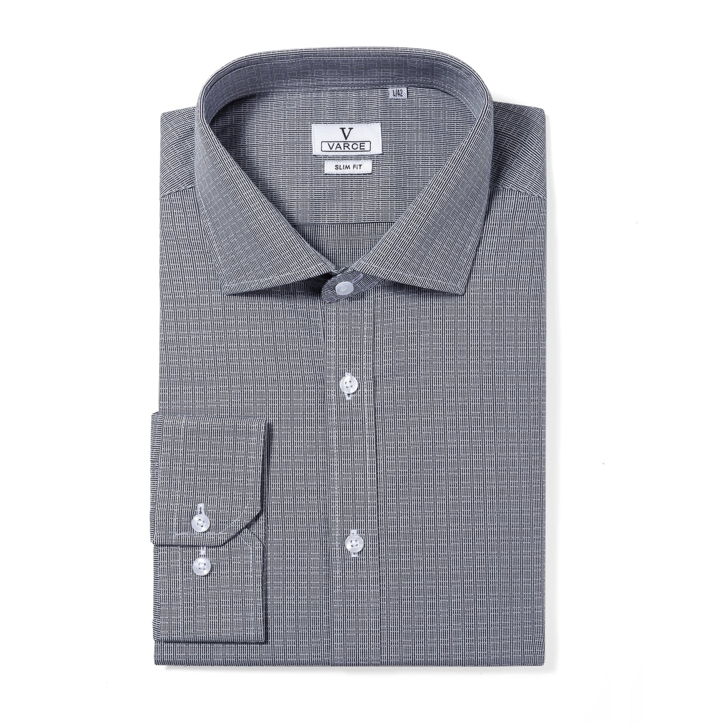Elija Pure Cotton Micro Texture Long Sleeve Shirt