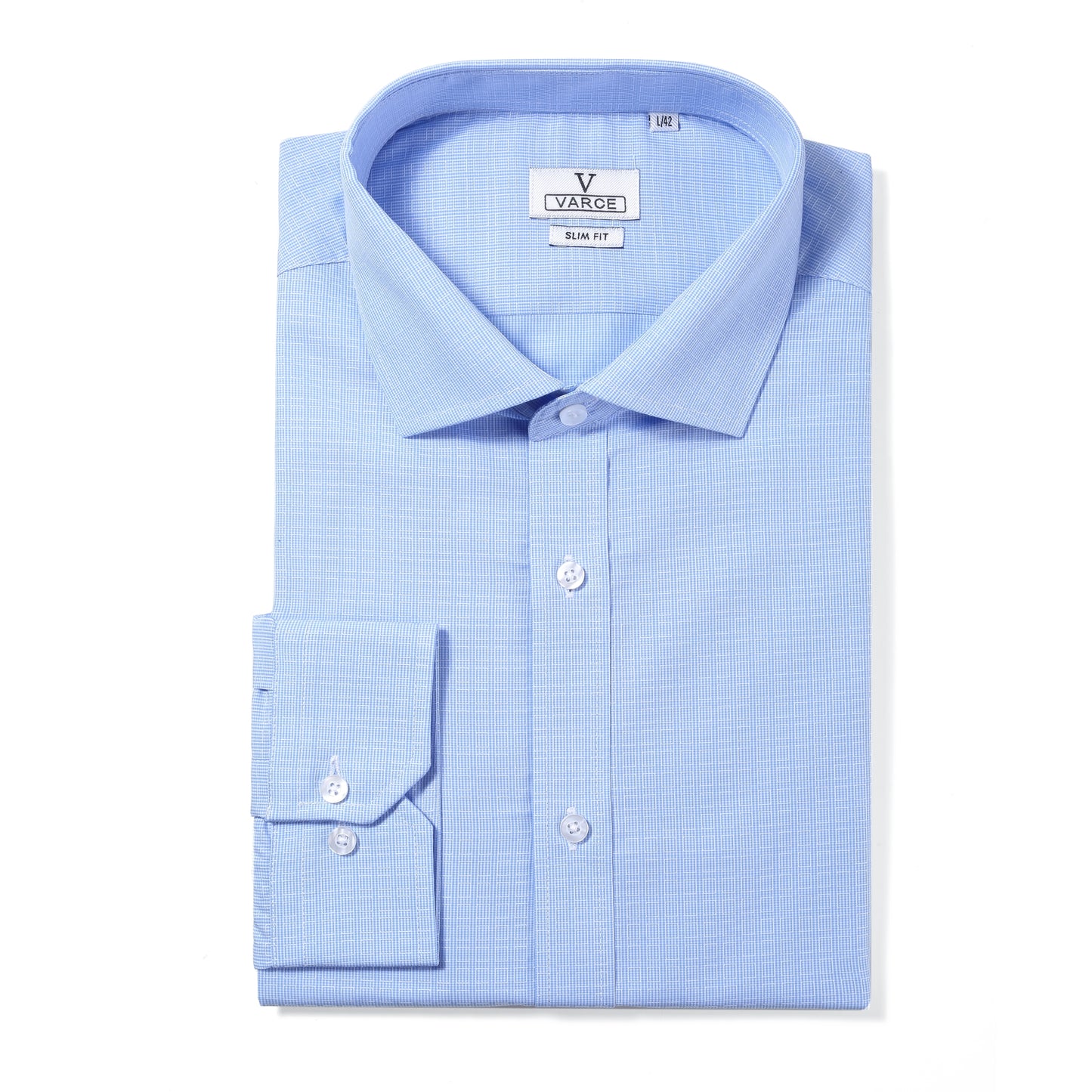 Elija Pure Cotton Micro Texture Long Sleeve Shirt