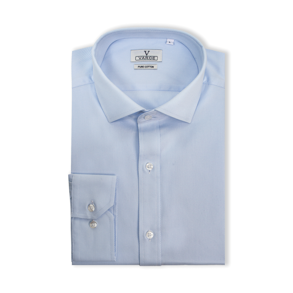 Arthur Superior Pure Cotton Twill Dress Shirt with Cutaway Collar and Regular Cuff