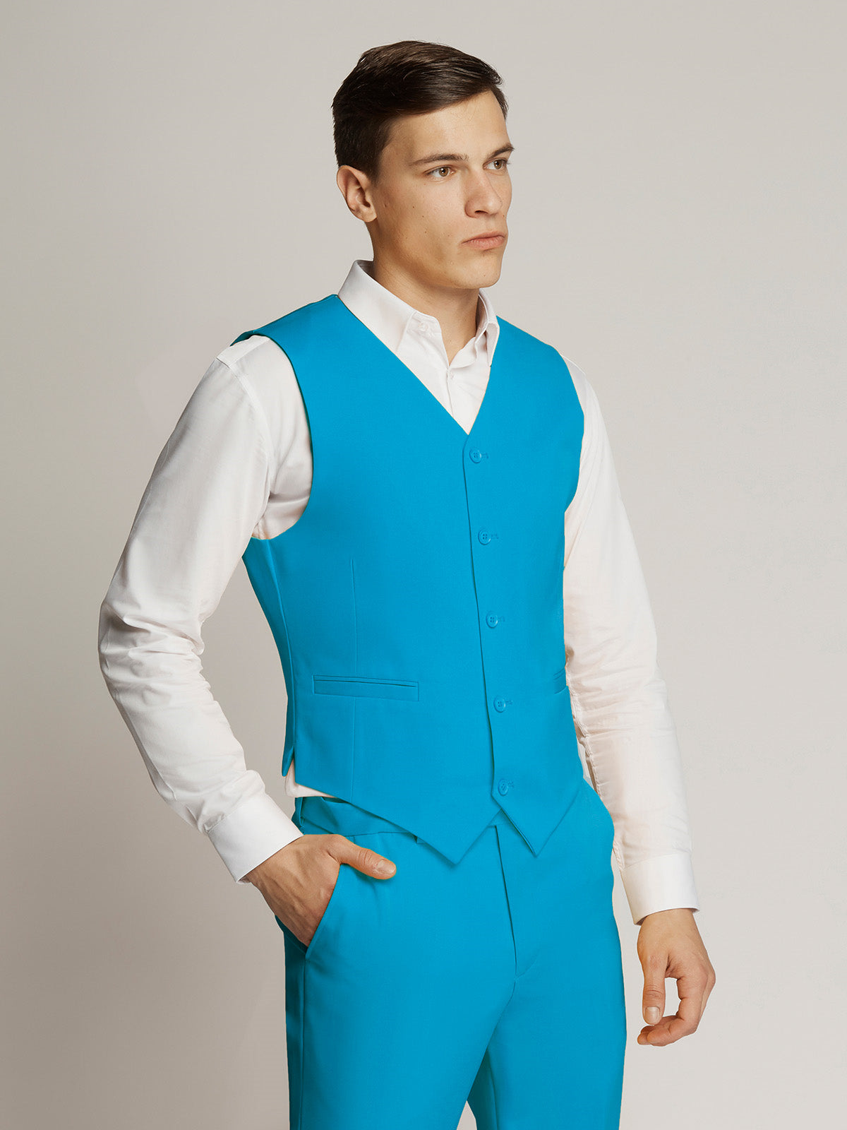 Vegas Fine Twill Plain Microfibre Vest