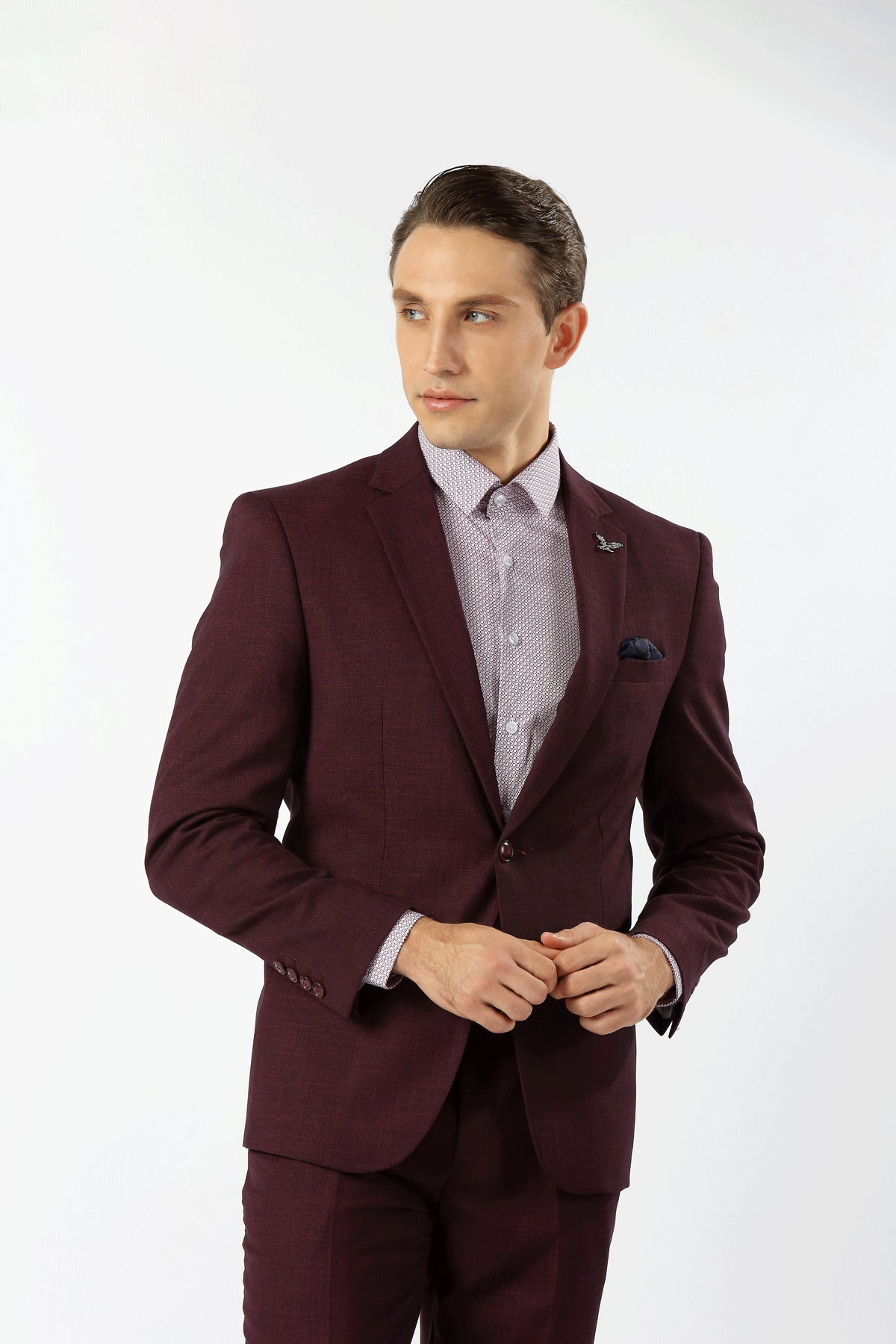 Houston Hopsack Weave Stretch Suit