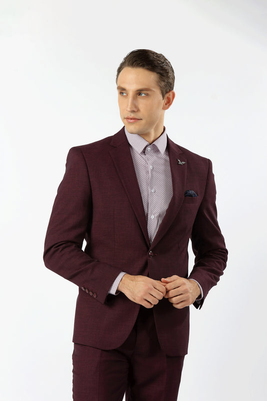Houston Hopsack Weave Stretch Suit