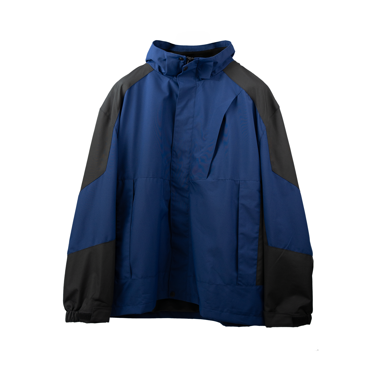 Dual Tone Windproof Jacket with Removable Hood