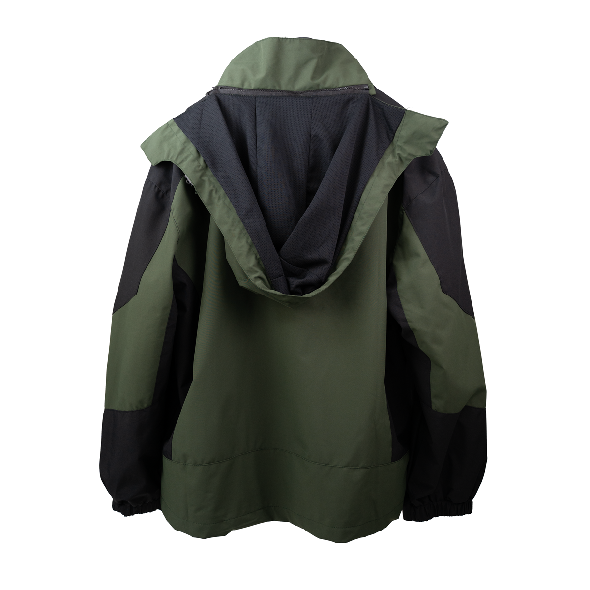 Dual Tone Windproof Jacket with Removable Hood