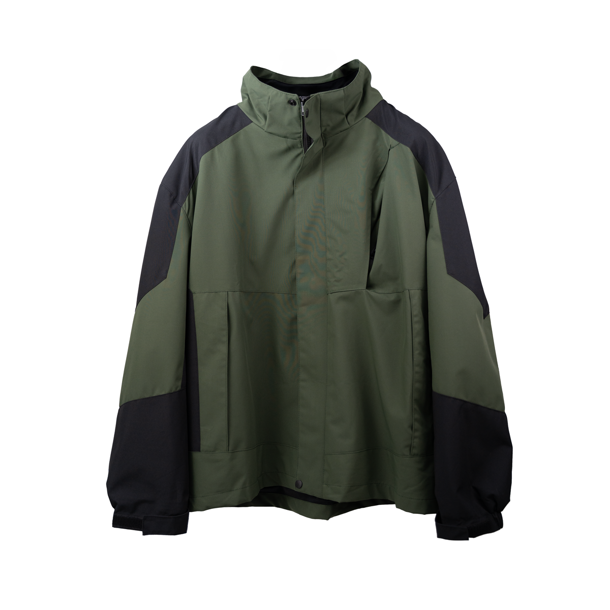 Dual Tone Windproof Jacket with Removable Hood