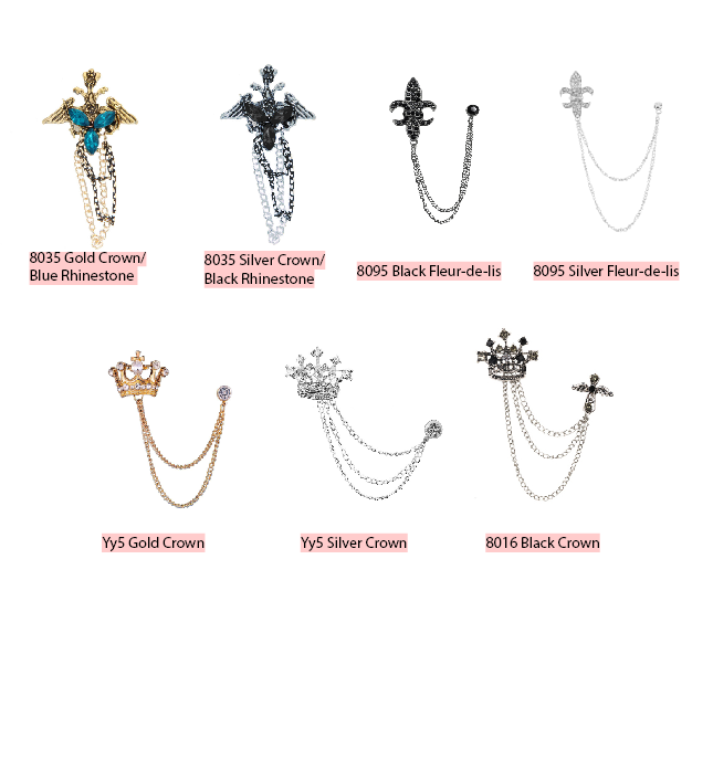 Lapel Chain Pin/ Collar Pin