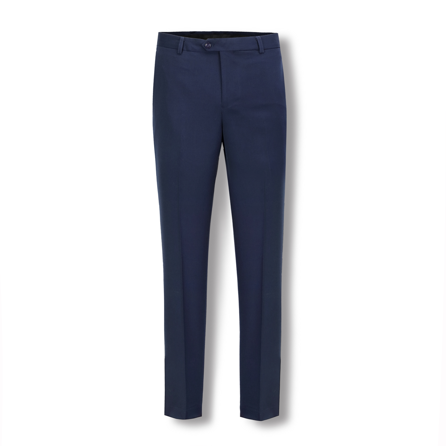 Stallone Plain Weave Stretch Flatfront Trousers - Atlantic