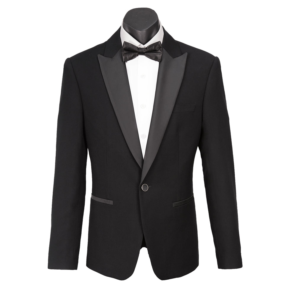 Olivero Satin Peak Lapel Mens Suit