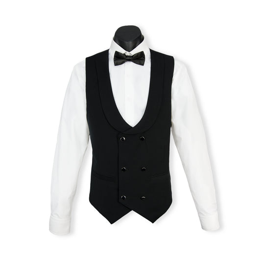 Edward Pin Dot Fine Texture Vest